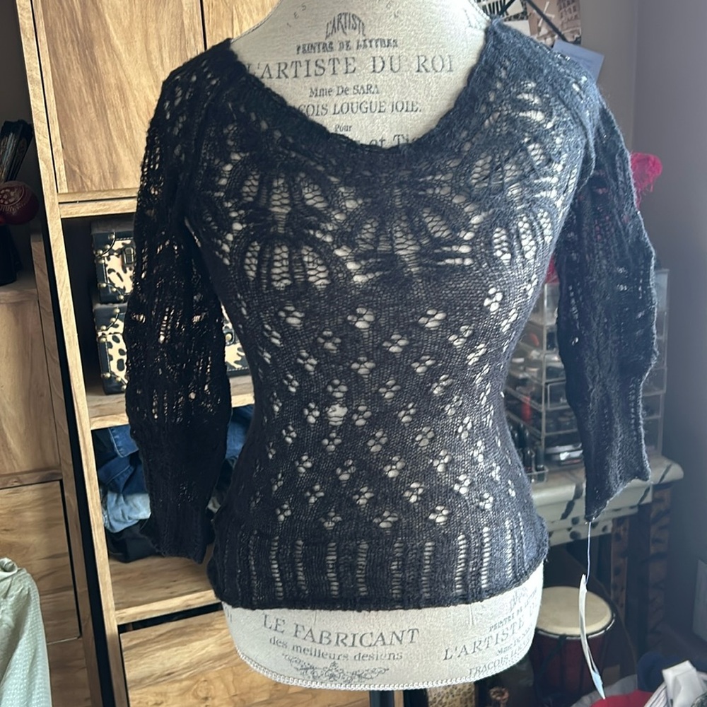 City Unltd Black Knit Sweater - XS NWT